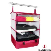 在飛比找博客來優惠-ALAIN DELON 亞蘭德倫 旅遊必備行動衣物櫃(紅)
