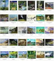 30 PCS 1 Set Postcard Souvenir Gifts Collection Postcards Set Cards Collectible Set, Monet E29
