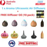 Aromatherapy Diffuser Aroma LED Ultrasonic Air Humidifier Purifier FREE Oil pack
