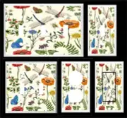 BOTANICAL DRAGONFLY FLORAL BUTTERFLY LIGHT SWITCH COVER PLATE OR OUTLET COVER
