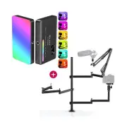 ULANZI Camera Desk Mount + VIJIM VL120 RGB Video Light