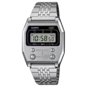 Casio Vintage Premium Full Metal Retro Stainless Steel Silver Watch A1100D-1