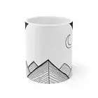 Ceramic Coffee Cups Mountain Design, 11oz, 15oz