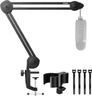 Microphone Boom Arm, Heavy Duty Boom Arm Mic Stand Suspension Scissor Mic Arm De