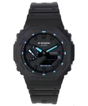 Casio G-SHOCK Neon Accent Alarm World Time Timer GA-2100-1A2 200M Mens Watch
