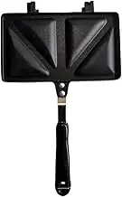 Yajuyi Dual-Sided Griddle Pan with Ergonomic Handle for Home and Outdoor Cooking, B