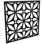 ProtectorAl 300-1200w x 300-1200h Satin Black/Gloss Black Morrocco Unframed Composite Deco Panel