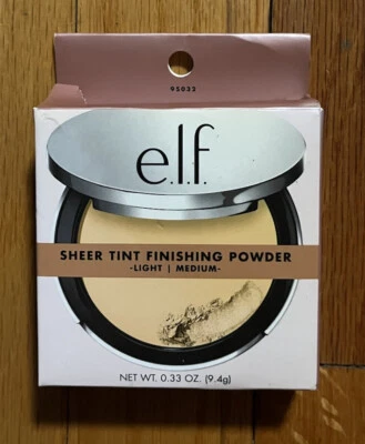 e.l.f. Beautifully Bare Sheer Tint Finishing Powder Setting Powder Light/Medium
