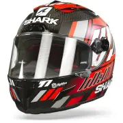 Race-R Pro Carbon Zarco Speedblock Carbon Red White DRW Full Face Helmet