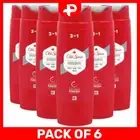 Old Spice Shower Gel Original 3in1 Fresh Body Hair Face Wash Men 250ml 6 Packs