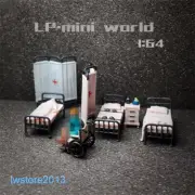 1/87 Scene Props Sickroom Ward Miniatures Figures Model For Cars Vehicles Toys