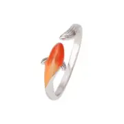 Fashionable Fish Rings Colorful Kois Open Rings Fashionable Adjustable Rings