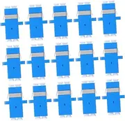 LIFKICH 15pcs to Fiber Adapter Flange Type Single Mode Connector for Patch Panel and Server Rack Optical Fiber Adapter for Network and Internet