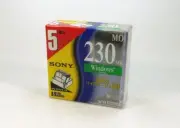 5x Unopened box packaged Sony 3.5inch 230MB Rewritable MO Disk / Windows format