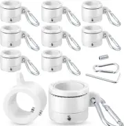 8 Pcs Tangle Free Flag Pole Rings Rotating Flagpole Mounting Swivel Rings New