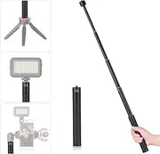 Telescopic Stabilizer Extension Rod Max. Length 73cm Aluminum Alloy Pole with 1/4 Inch Screw and Screw Hole for Gimbal Stabilizer zhiyun Feiyu
