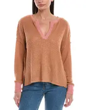 Hashttag Textured Knit Top