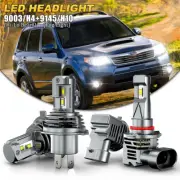 Para For Subaru Forester 1998-2002 faro LED luces altas/bajas +luces antiniebla (for: Subaru)