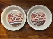 NEW Good Cook Red Pie Quiche Plate Dish Deep Ruffled Wavy Edge Ceramic Stoneware