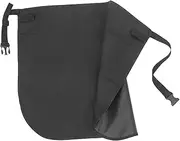 HONMEET Barber Apron Grooming Chef Aprons Shaving Apron Smock Beard Shaving Bib Waterproof Apron Adults Salon Stylist Apron Hairdressing Clipper Trimmer Work Apron Vest Black Polyester