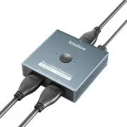 HDMI Switcher Splitter 4K@144Hz, 4K×2K@120Hz, 1080P@240Hz,HDMI 2.0b Switch 2 ...