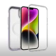 OtterBox Apple iPhone 14 Plus Defender Series XT Clear Case with MagSafe - Lavender Sky (Purple) (77-90067)