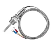 1250°C Thermocouple Tube Thread K Type Detachable Connector Sensor Probe 3Pin