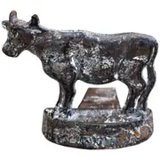 LVD Metal Doorstop Cow Decorative Door Stay Home/Bedroom Decor 12.07cm Brown