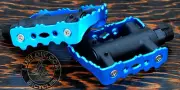 Blue LoDo2 FiXiE Road Bike Pedals 9/16" Vintage Fixed Gear Track Cruiser Bicycle