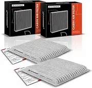 A-Premium 2-PC Cabin Air Filter with Activated Carbon Compatible with Ford Edge 2007-2015 & Mazda CX-9 2007-2015 & Lincoln MKX 2007-2018, Replace# 7T4Z19N619B