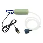 Aquarium Oxygen Air Pump Fish Tank Silent Air Compressor Aerator (Green)