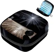 Period Bag,Sanitary Napkin Storage Bag,Basketball Wooden Cricket Field,Tampon Bag for Purse