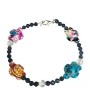 Handmade Sea Turtle Beads Turquoise Bead Sapphire Clear Beads Colorful Bracelet