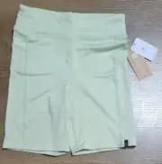 Volcom Women's Lounge Bike Shorts Light Green Small *MSRP $38.00*