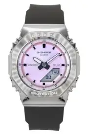 Casio G-Shock Pink Dial World Time Alarm Quartz GM-S2110-4A 200M Ladies Watch
