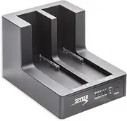 Syba CL-ENC50060 USB 3.0 Dual Slot 3.5"/2.5" Sata III HD Docking Station for Easy Clone and Backup, Black