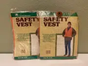 Academy Broadway Pair of One-Size Fits All Fluorescent Orange Safety Vests - New