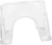 TOPPERFUN Shower Foot Rest Stool Non Slip Transparent Bath Chair for Shaving Legs Ergonomic Design Sturdy Stylish Bathroom Bench for Comfort and Stability Spaces