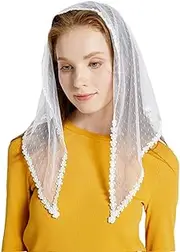 [KieTeiiK] Headscarf,Girl Lace Bandana Outdoor Sunproof Lace Headscarf Camping Tie Back Kerchiefs Sunproof Girl