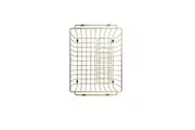 MEIR Stainless Steel Dish Drain Basket - Kitchen Sink Accessory - 440mm - Brushed Bronze Gold