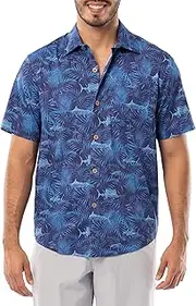 [Guy Harvey] Men’s Short Sleeve Button Down Resort Shirt