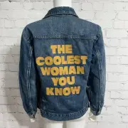 Lucky Brand Denim Trucker Jacket Womens Medium The Coolest Woman You Know New