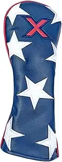 Ｓｉｍｈｏａ PU Leather Golf Headcover Waterproof Accessories Handmade Stars Pattern Blue Color