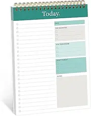 To Do List Notepad - Daily Planner Notepad Undated 52 Sheets Tear Off, 6.5" x 9.8" Planning Pad Checklist Productivity Note Pad for Work and Personal Organized…