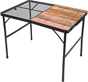 Camping Folding Table Portable Picnic Table Adjustable Height Camping Desk
