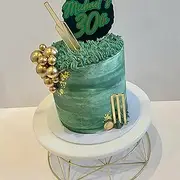 Cricket Cake Decorations,Cricketer Bat Wickets Ball Cake Topper,Cricket Bat Theme Cake Topper for Cricket Player,