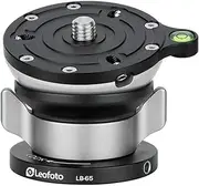 LB-65 65mm Leveling Base for Tripod w Butterfly Lock Collar 40lb Max Load +/-15° Tilt