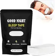 MtHealth- Hypoallergenic Breathable Good Night Tape for Sleeping - Soft Medical Grade, Latex-Free Fabric for Men-Women [White 30 Pack]
