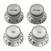 Musiclily Pro Silver Imperial Inch Guitar 2 Volume 2 Tone Knobs For Les Paul SG