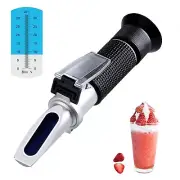 Brix Meter Refractometer 0~32%, LEERCHUANG Handheld Brix Refractometer Sugar ...